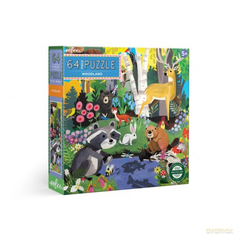 EEBOO - Puzzle 64 el. - Woodland [PUZZLE]
