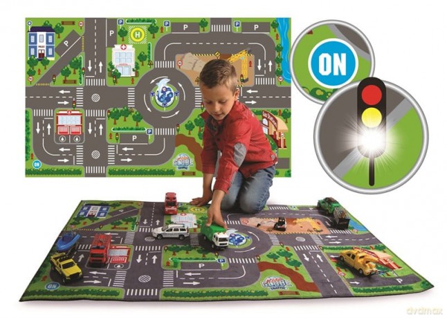 Junior Driver - Traffic carpet with LED traffic lights