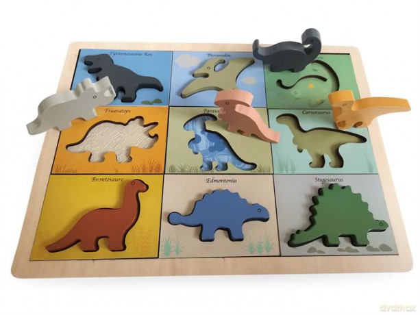 MAGNI- Dino puzzle in wood 100% - 3275 [PUZZLE]