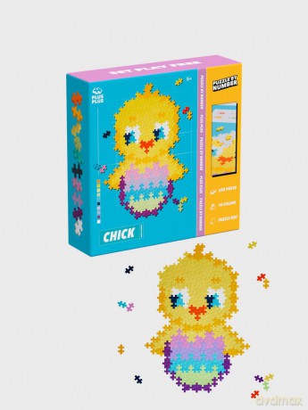 Plus-Plus - Puzzle By Number Chick 250pcs