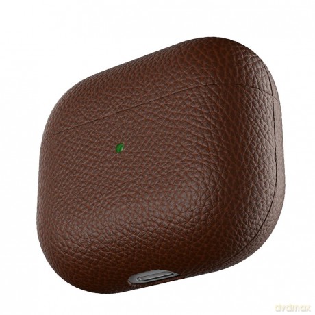 KeyBudz - PodSkinz Artisan Series Leather Case - Handcrafted Leather Case for your Airpods 3 (Color: Natural Brown)