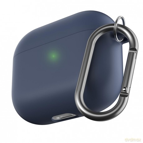 KeyBudz - PodSkinz HyBridShell Series Keychain Case - Premium hard shell triple layer case for your Airpods 3 (Color: Midnight BlueBlue)