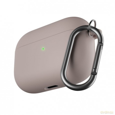 KeyBudz - PodSkinz HyBridShell Series Keychain Case - Premium hard shell triple layer case for your Airpods Pro (Color: Pastel Pink)