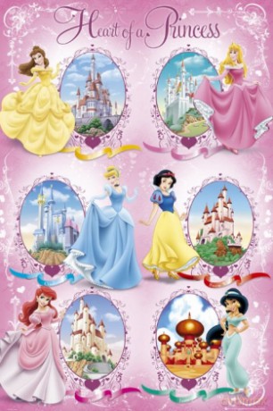 Księżniczki Disney (Zamek) [PLAKAT]