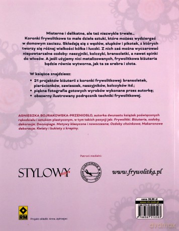 Biżuteria z frywolitek - Agnieszka Bojrakowska-Przeniosło [KSIĄŻKA]