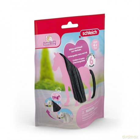Włosy dla koni z linii Beauty Horses czarne SLH42649 [FIGURKA]