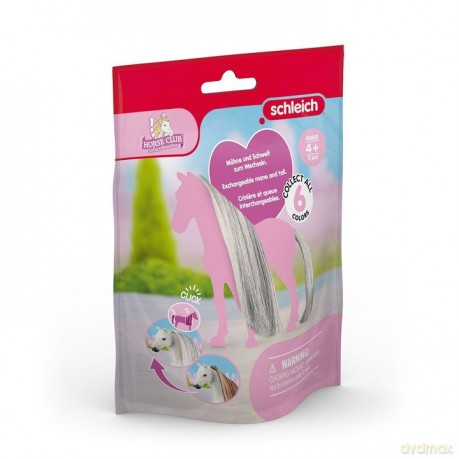 Włosy dla koni z linii Beauty Horses szare SLH42652 [FIGURKA]