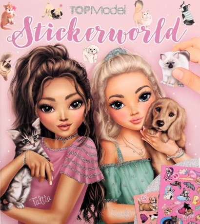 Zestaw Kitty i Doggy Sticker Fun Top Model z naklejkami 12706A