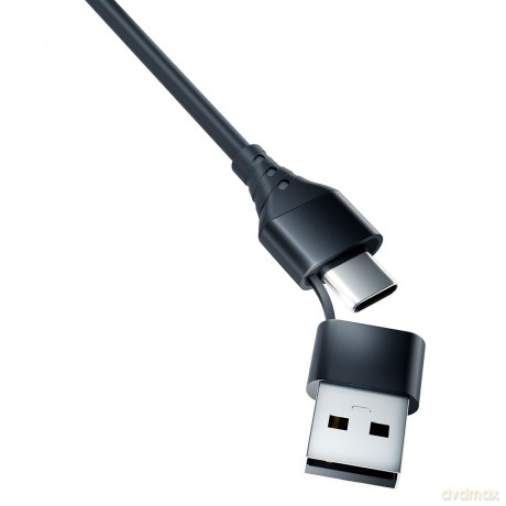 Kabel 3mk Hyper Cable 3in1 A/C to C/Micro/Lightning 1.5m black