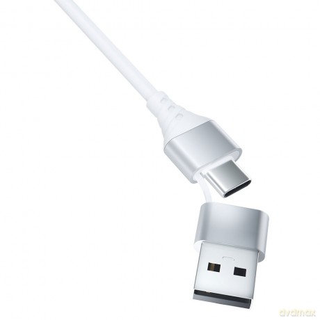 Kabel 3mk Hyper Cable 3in1 A/C to C/Micro/Lightning 1.5m White