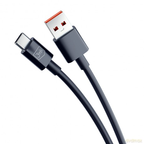 Kabel USB 3mk Hyper Cable A to C 1.2m 5A Black