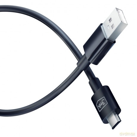Kabel USB 3mk Hyper Cable A to Micro 1.2m 5V 2,4A Black