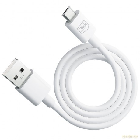 Kabel USB 3mk Hyper Cable A to Micro 1.2m 5V 2,4A White