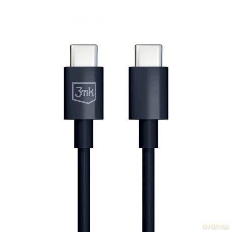 Kabel 3mk Hyper Cable C to C 100W 1.2m Black
