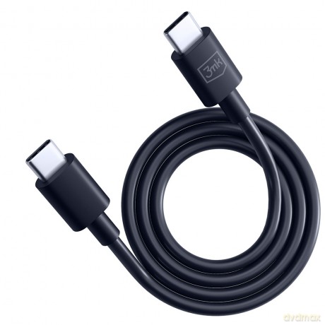 Kabel 3mk Hyper Cable C to C 100W 1.2m Black