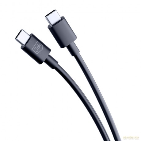 Kabel 3mk Hyper Cable C to C 100W 1.2m Black