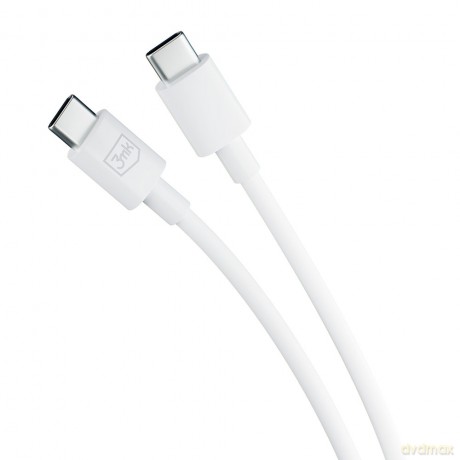 Kabel USB 3mk Hyper Cable C to C 100W 1.2m White