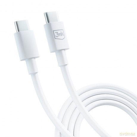 Kabel USB 3mk Hyper Cable C to C 100W 1.2m White