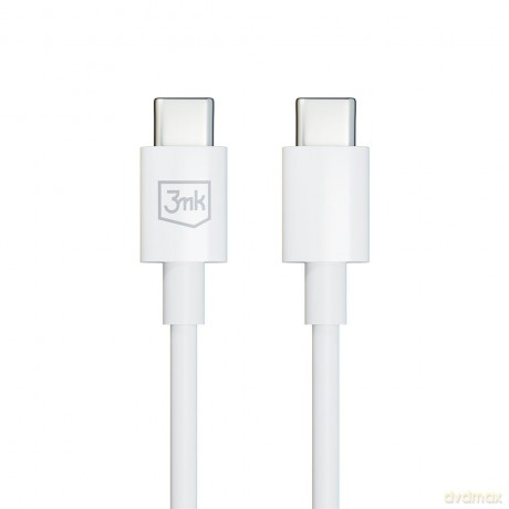 Kabel USB 3mk Hyper Cable C to C 100W 1.2m White