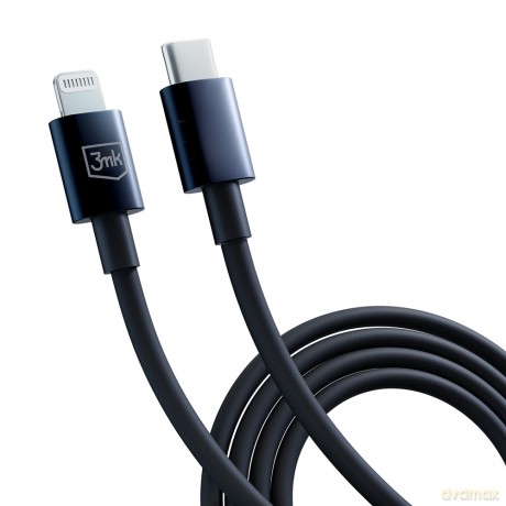 Kabel USB typ C - 3mk Hyper Cable C to Lightning 20W 1.2m Black