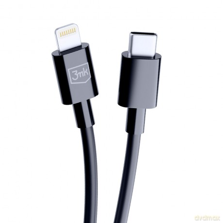 Kabel USB typ C - 3mk Hyper Cable C to Lightning 20W 1.2m Black