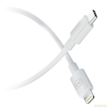 Kabel USB 3mk Hyper Cable C to Lightning 20W 1.2m White