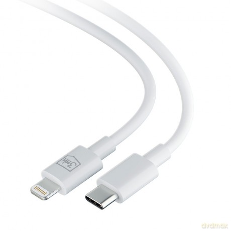 Kabel USB 3mk Hyper Cable C to Lightning 20W 1.2m White