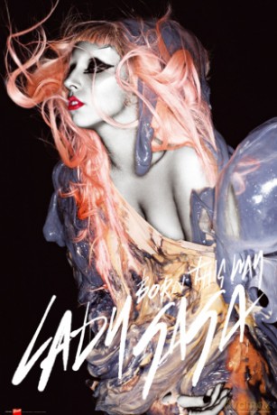 Lady Gaga Gunge Orange Hair [PLAKAT]