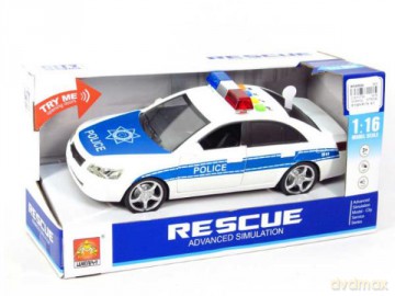 Auto Policja radiowóz (światło + dźwięk) BA7093