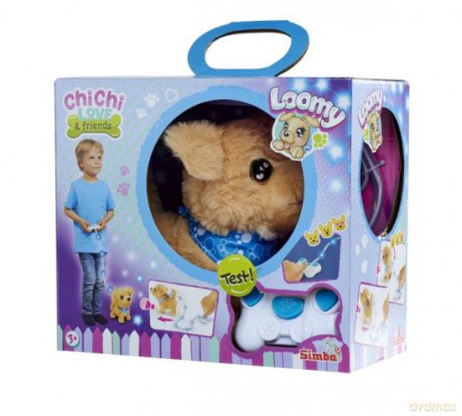 Chi Chi Love Loomy Golden Retriever sterowany na świecący kabel Simba