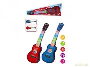 Gitara na baterie (światło + dźwięk) BZG4806 mix