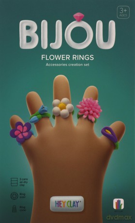 Hey Clay Masa plastyczna Biju Flower rings 31001CEE