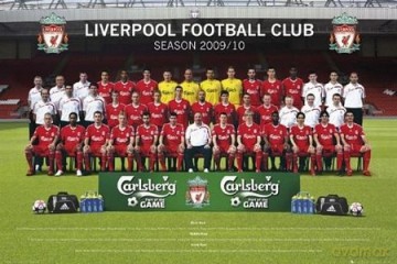 Liverpool Team Photo 09/10 [PLAKAT]