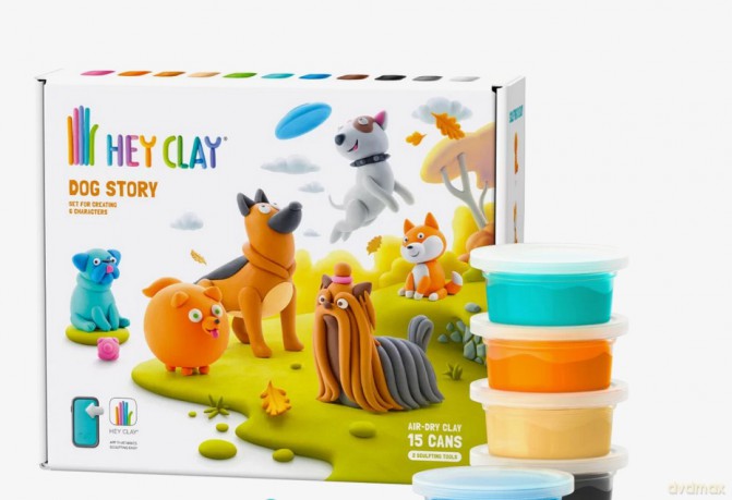 Hey Clay Masa plastyczna Psy 15 puszek 15024CEE