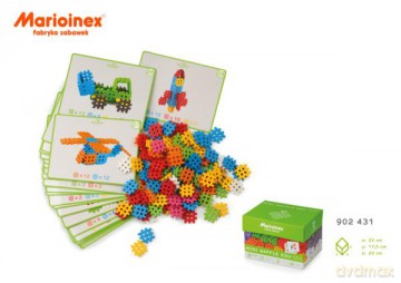 Klocki wafle mini 500szt. Edukacja w pudełku Marioinex [KLOCKI]