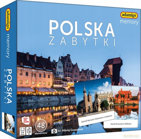 Memory Polska zabytki gra pamięciowa ADAMIGO [GRA]
