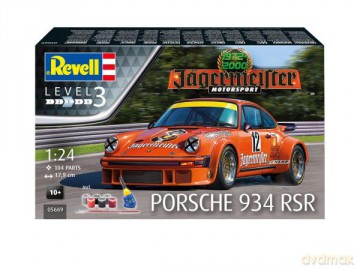 Model do sklejania 05669 1:24 Porsche 934 RSR Jagermeister Zestaw upominkowy