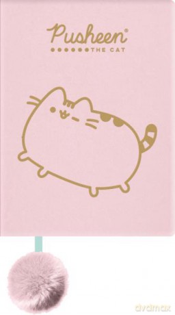 Notes pluszowy A5 96k linia Pusheen różowy Gold