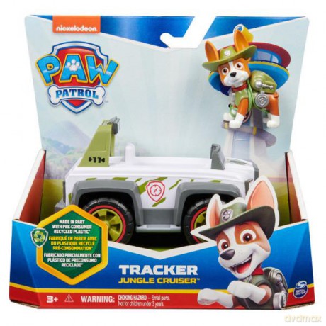 PAW PATROL Psi Patrol: Pojazd ratunkowy Terenówka z dżungli Tracker 6069071 Spin Master