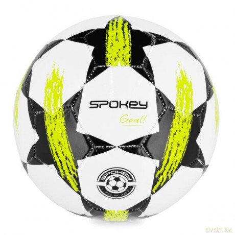 Piłka nożna GOAL biało-zielona 942598 Spokey