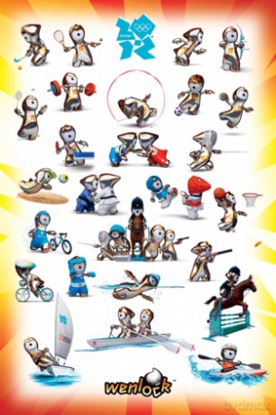 Londyn 2012 Olimpiada (Wenlock Sport Poses) [PLAKAT]