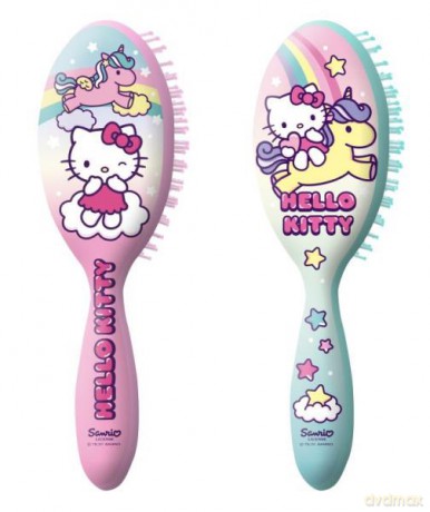 Szczotka do włosów 2 wzory Hello Kitty HK50106 Kids Euroswan, mix