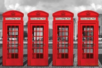 Londyn Budki Telefoniczne [PLAKAT]