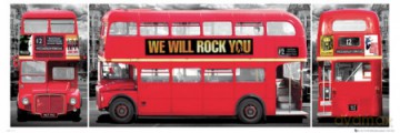 Londyn Autobus Tryptyk [PLAKAT]