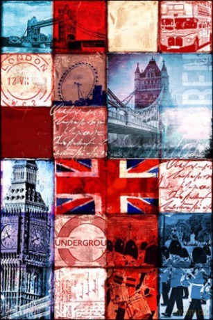 Londyn Patchwork [PLAKAT]