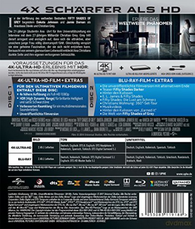 Fifty Shades of Grey (Pięćdziesiąt twarzy Greya) [Blu-Ray 4K]+[Blu-Ray]