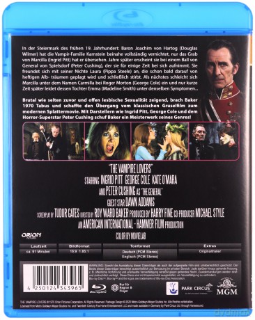 The Vampire Lovers (Wampiryczni kochankowie) [Blu-Ray]