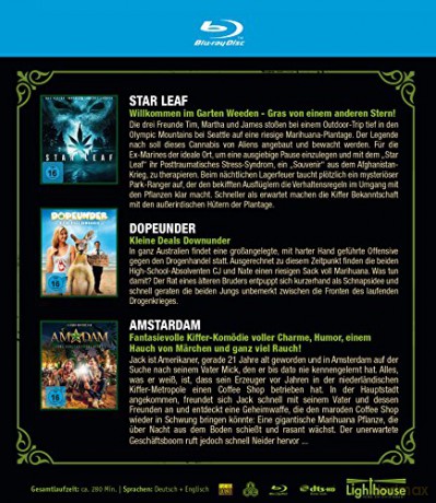 Smokeflix - The Second Stoner: Dopeunder / Star Leaf / AmStarDam [3xBlu-Ray]