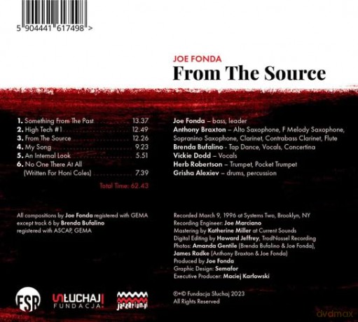 Joe Fonda: From The Source [CD]