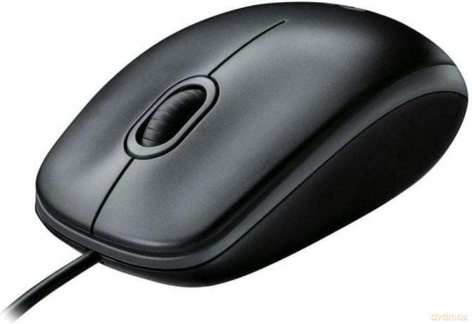 Logitech - B100 800dpi Optical High Quality Wired USB Mouse